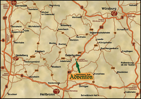 Anfahrtsplan Adventon